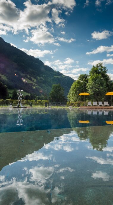 Thermalwasser Badesee Morgenstimmung | © Alpentherme Gastein/Wolkersdorfer
