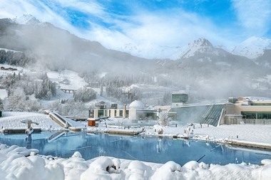 Winter Alpentherme Gastein Smaragd See | © Alpentherme Gastein/Wolkersdorfer