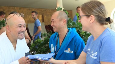 Sauna Herbal Cup Austria 2023 | © Alpentherme Gastein/Szedlarik