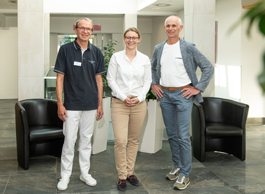 Dr. Rudolf Radlmüller, Dr. Sophie Hetzmannseder, Karl Lemmerer | © Alpentherme Gastein/Wolkersdorfer