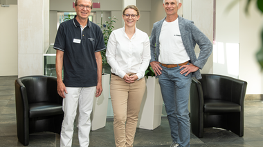 Dr. Rudolf Radlmüller, Dr. Sophie Hetzmannseder, Karl Lemmerer | © Alpentherme Gastein/Wolkersdorfer