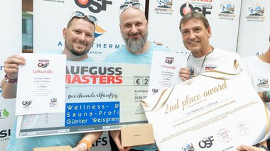 ÖSF Aufguss Masters 2025 | © Österreichisches Sauna Forum/Ryszard Rak