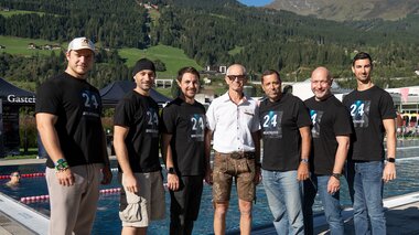 Weltrekord im Streckentauchen Alpentherme Gastein | © Breathless24/Bernhard Wieland