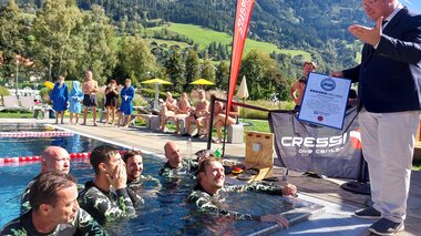 Weltrekord im Streckentauchen Alpentherme Gastein | © Alpentherme Gastein