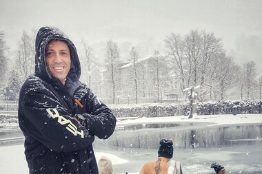 Eisbaden mit Christian Redl | © Alpentherme Gastein
