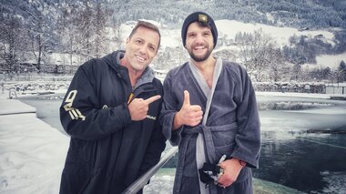 Eisbaden mit Christian Redl | © Alpentherme_Gastein