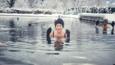 Eisbaden mit Christian Redl | © Alpentherme Gastein