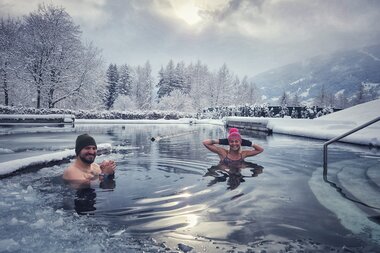 Eisbaden mit Christian Redl | © Alpentherme Gastein