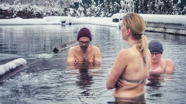 Eisbaden mit Christian Redl | © Alpentherme Gastein