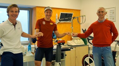 Bernhard Gruber beim Leistungstest in der Sportmedizin | © Alpentherme Gastein