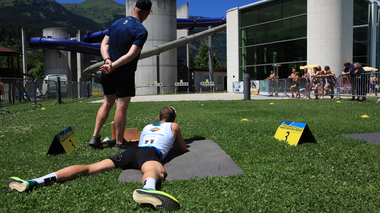 AlpenthermeGastein_Triathlon_Schiessstand | © Alpentherme Gastein/Szedlarik