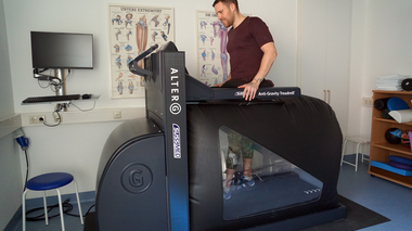 Training am Anti-Schwerkraft-Laufband | © Alpentherme Gastein