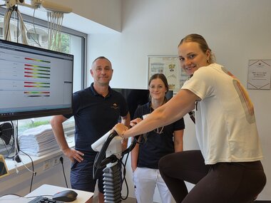 Team Sportmed mit Lea Sophie Friedrich | © Alpentherme Gastein